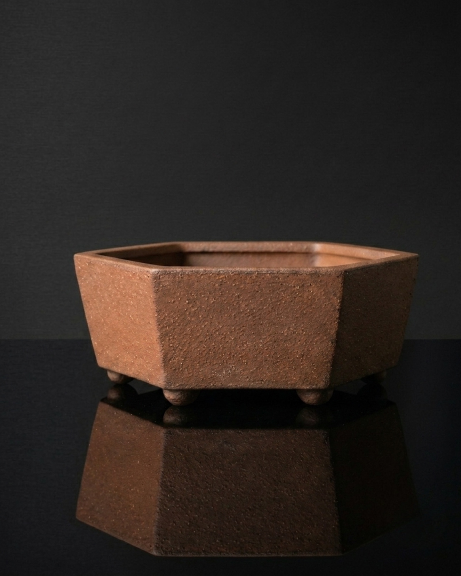 Sanshu bonsai pots — 三州焼の盆栽鉢