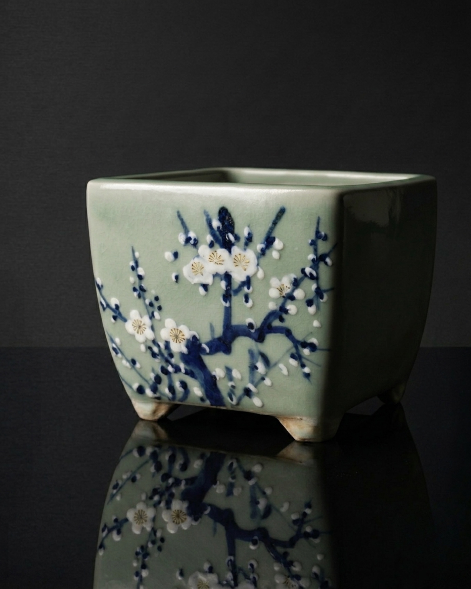 Seto bonsai pots — 瀬戸焼の盆栽鉢